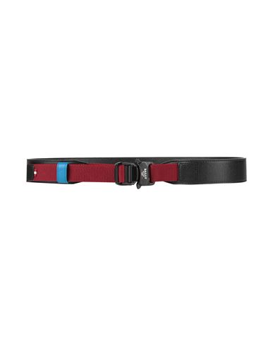 Bally Man Belt Black Size 39.5 Leather In Red