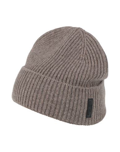 Giorgio Armani Man Hat Light Brown Size S Cashmere In Brown