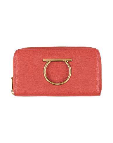 Ferragamo Woman Wallet Rust Size - Leather In Red