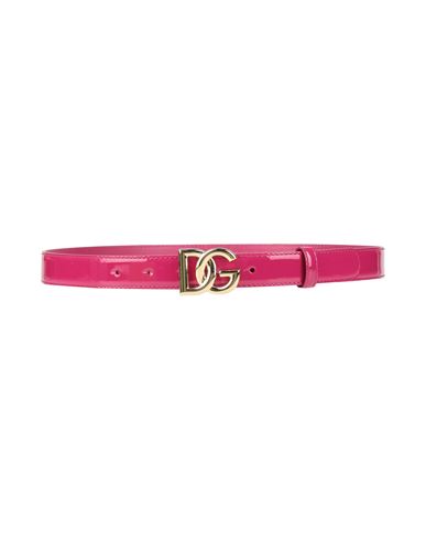 Dolce & Gabbana Woman Belt Magenta Size 38 Calfskin In Pink
