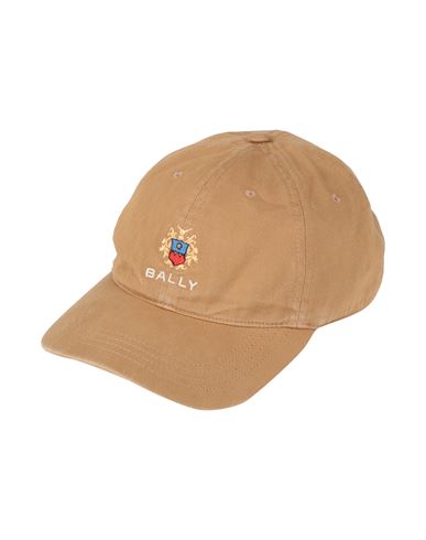 Bally Man Hat Camel Size Onesize Cotton In Neutral
