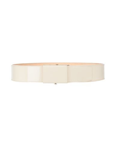 Rochas Woman Belt Beige Size 4 Calfskin In Neutral
