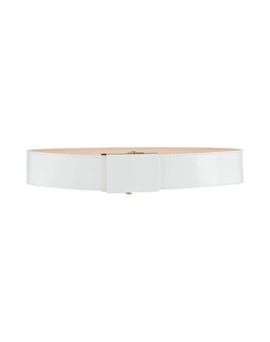 Rochas Woman Belt White Size 4 Calfskin In White