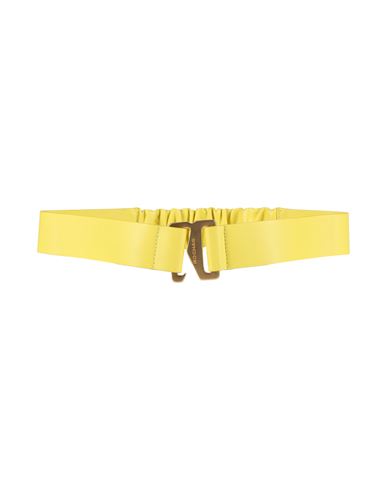 Rochas Woman Belt Yellow Size Onesize Lambskin In Yellow
