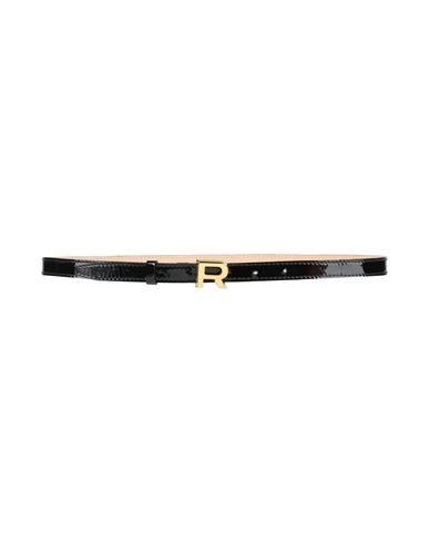 Rochas Woman Belt Black Size 4 Calfskin In Black