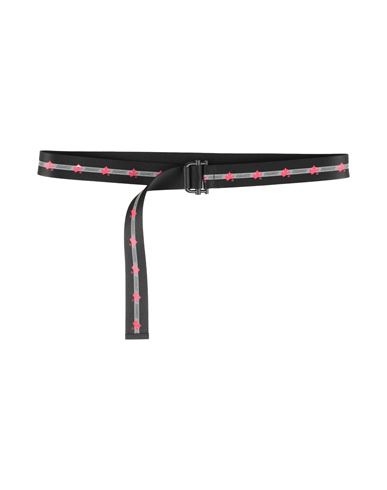 Dsquared2 Man Belt Black Size Onesize Textile Fibers In Black