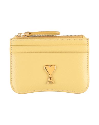 Ami Alexandre Mattiussi Man Cardholder Mustard Size - Leather In Yellow