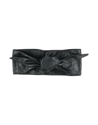 Tod's Woman Belt Black Size 39.5 Leather In Black