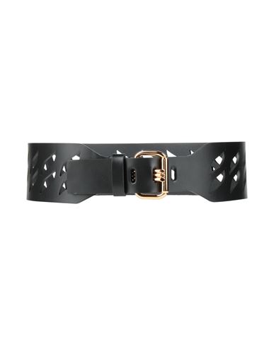 Etro Woman Belt Black Size 30 Leather In Black