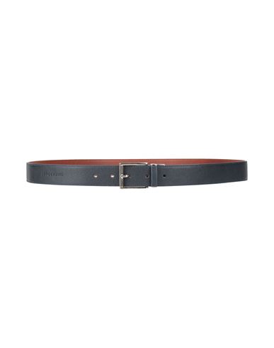 Longchamp Woman Belt Midnight Blue Size Onesize Leather In Black