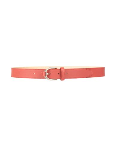 Longchamp Woman Belt Brick Size Onesize Calfskin In Red