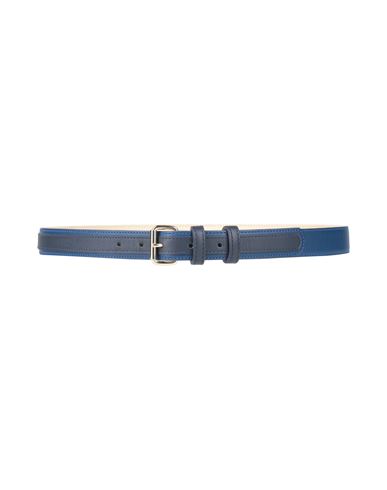 Longchamp Woman Belt Blue Size Onesize Cowhide In Blue
