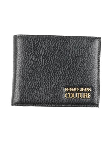 Versace Jeans Couture Man Wallet Black Size - Leather In Black