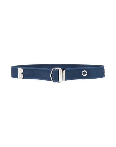 Dolce & Gabbana Man Belt Blue Size 38 Polyester In Blue