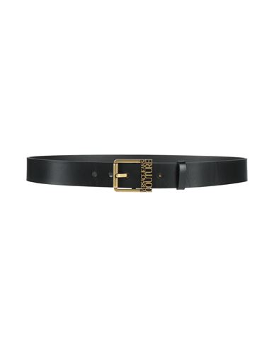 Versace Jeans Couture Man Belt Black Size 39.5 Leather In Black