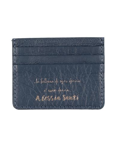 Alessia Santi Woman Cardholder Midnight Blue Size - Leather