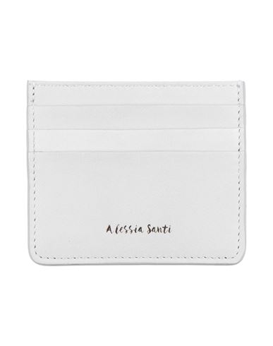 Alessia Santi Woman Cardholder Light Grey Size - Leather In Gray