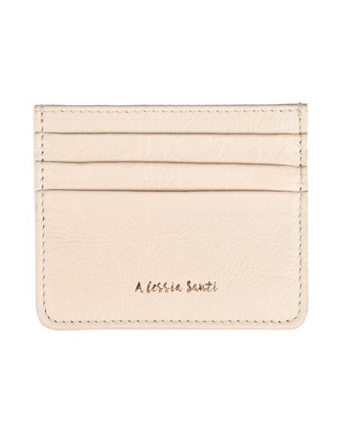 Alessia Santi Woman Cardholder Beige Size - Leather In Neutral