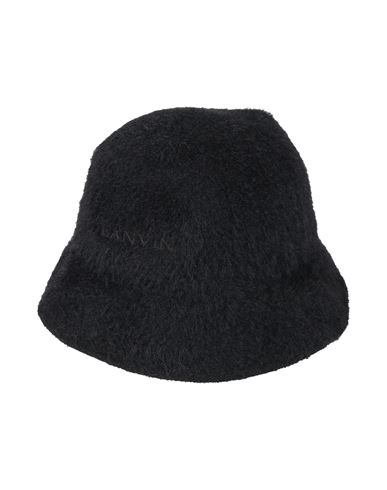 Lanvin Woman Hat Black Size Onesize Cotton, Polyamide In Black