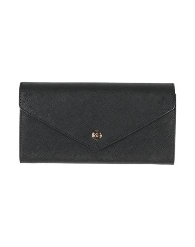 Michael Michael Kors Woman Wallet Black Size - Pvc - Polyvinyl Chloride, Polyester, Polyurethane In Black