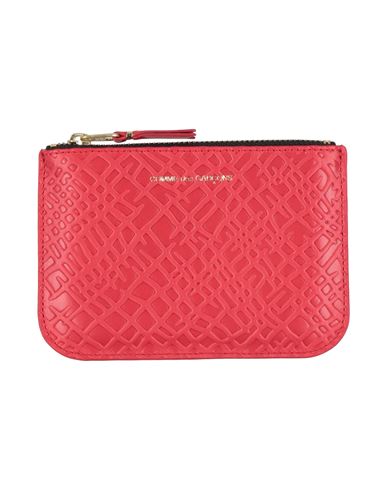 Comme Des Garçons Woman Coin Purse Red Size - Cow Leather