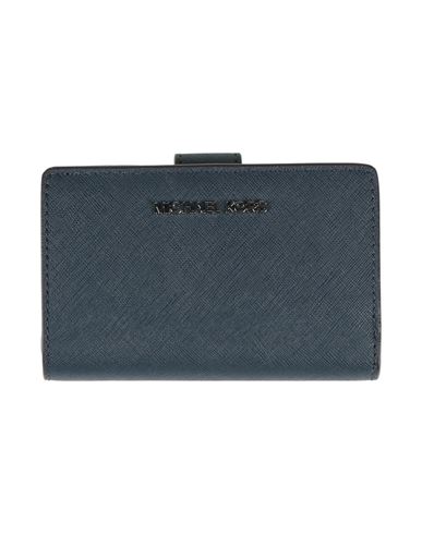 Michael Michael Kors Woman Wallet Midnight Blue Size - Leather In Blue