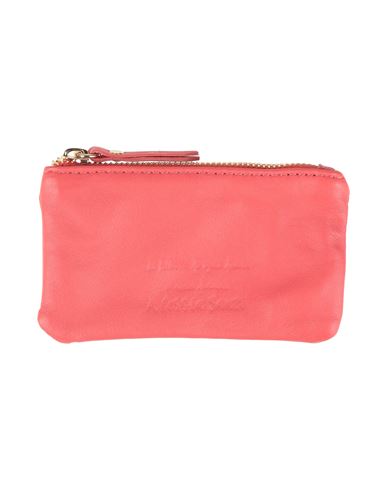 Alessia Santi Woman Coin Purse Coral Size - Sheepskin In Red
