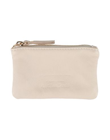 Alessia Santi Woman Coin Purse Ivory Size - Sheepskin In Neutral