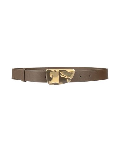 Burberry Woman Belt Chocolate Brown Size L Calfskin In Brown