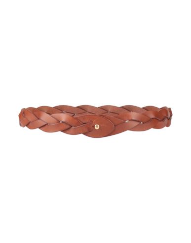 Fabiana Filippi Woman Belt Chocolate Brown Size 38 Leather In Brown