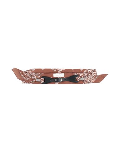 Fabiana Filippi Woman Belt Chocolate Brown Size 36 Textile Fibers, Leather In Brown