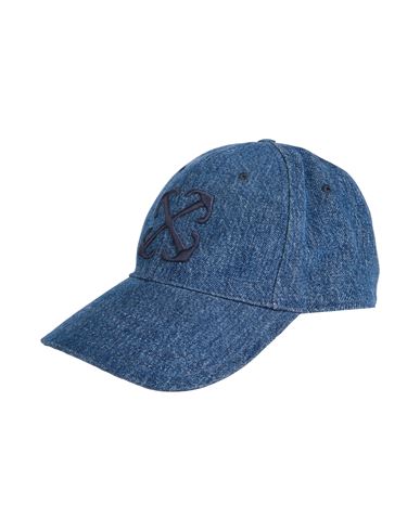 Off-white Woman Hat Blue Size L Cotton
