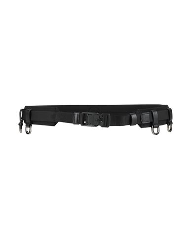 Giorgio Armani Neve Woman Belt Black Size 38 Polyamide, Polyester, Calfskin