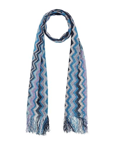 Missoni Woman Scarf Blue Size - Viscose, Polyester In Blue