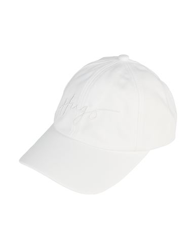 Hugo Boss Hugo Woman Hat White Size Onesize Cotton, Polyester In White