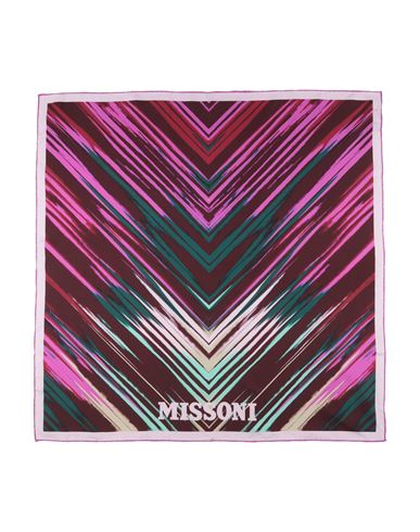 Missoni Woman Scarf Chocolate Brown Size - Silk In Brown