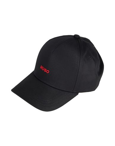 Hugo Boss Hugo Man Hat Black Size Onesize Cotton In Black