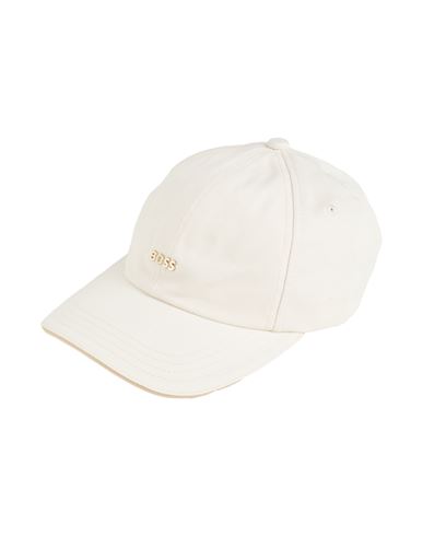 Hugo Boss Boss Man Hat Off White Size Onesize Cotton In White