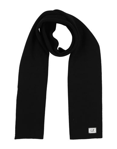 C.p. Company C. P. Company Man Scarf Black Size - Virgin Wool, Polyester In Brown