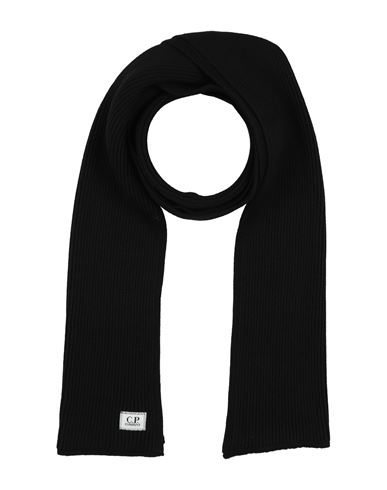 C.p. Company C. P. Company Man Scarf Black Size - Virgin Wool, Polyester In Brown