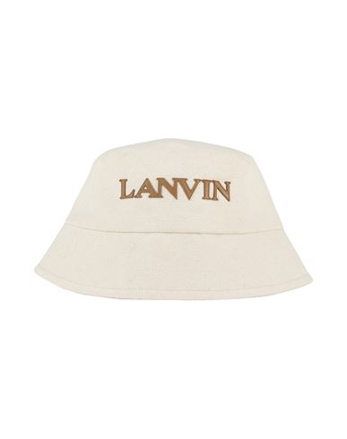 Lanvin Woman Hat Beige Size Onesize Cotton, Linen In White