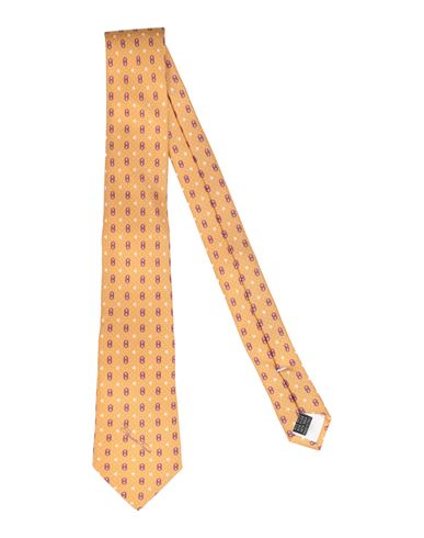 Elisabetta Franchi Man Ties & Bow Ties Mustard Size - Silk In Brown