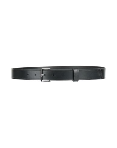Max Mara Woman Belt Black Size L Cow Leather In Black