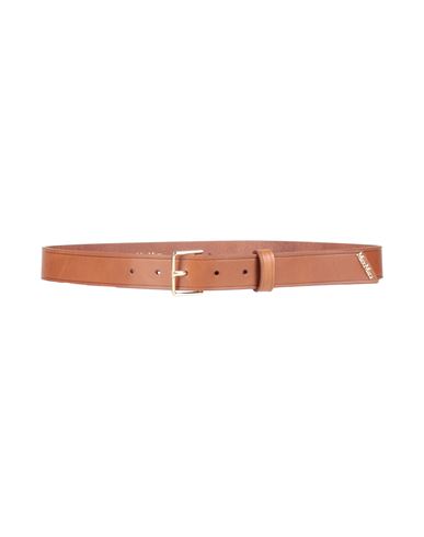 Max Mara Woman Belt Brown Size M Cow Leather In Brown