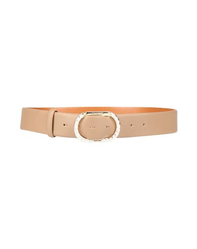 Twinset Woman Belt Camel Size L Regenerated Leather, Polyurethane, Cotton, Polyester In Neutral