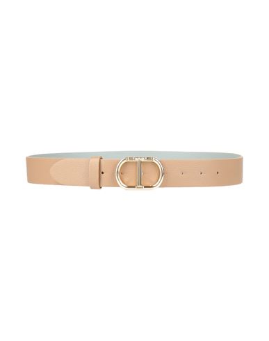 Twinset Woman Belt Camel Size Xl Regenerated Leather, Polyester, Polyurethane In Brown
