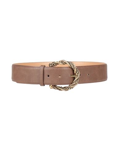 Elisabetta Franchi Woman Belt Chocolate Brown Size 10 Synthetic Fibers In Brown