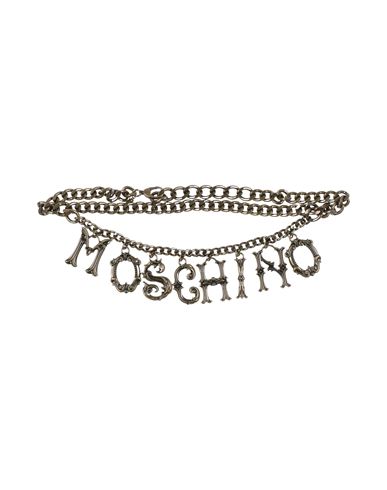 Moschino Couture Woman Belt Bronze Size M Metal In Metallic