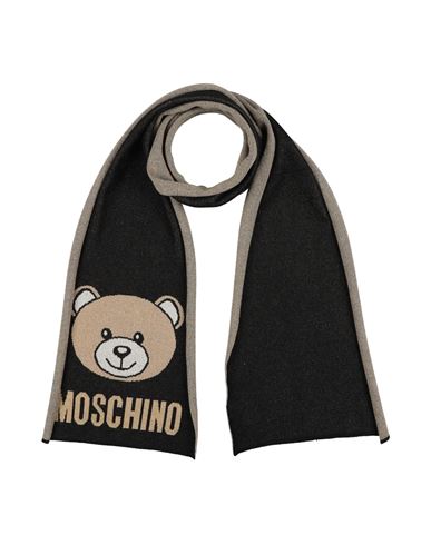 Moschino Woman Scarf Black Size - Viscose, Polyamide, Polyester In Black