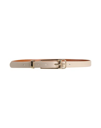 Twinset Woman Belt Beige Size Xl Regenerated Leather, Polyurethane, Polyester, Viscose In Neutral